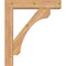 Ekena Millwork Legacy Block Smooth Bracket w/ Offset Brace, Western Red Cedar, 5 1/2"W x 24"D x 28"H BKT0604X24X28LEC05SWR - alternate 2
